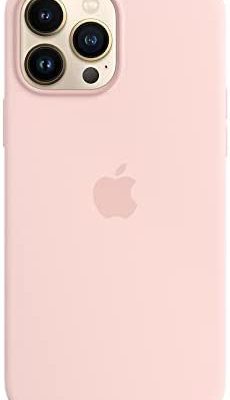 Auralto Protective Cover Compatible with iPhone 13 Pro Max 6.7'' Silicone Case Built-in Magnets (Chalk Pink)